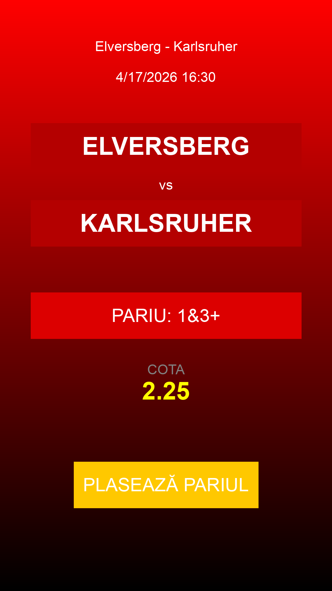 Bilet Elversberg vs Karlsruher