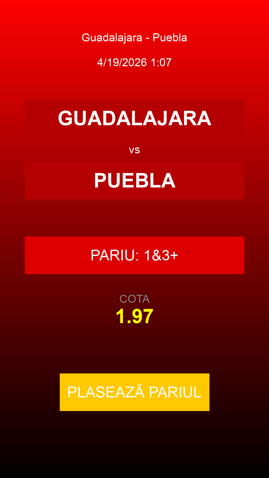 Bilet Guadalajara vs Puebla