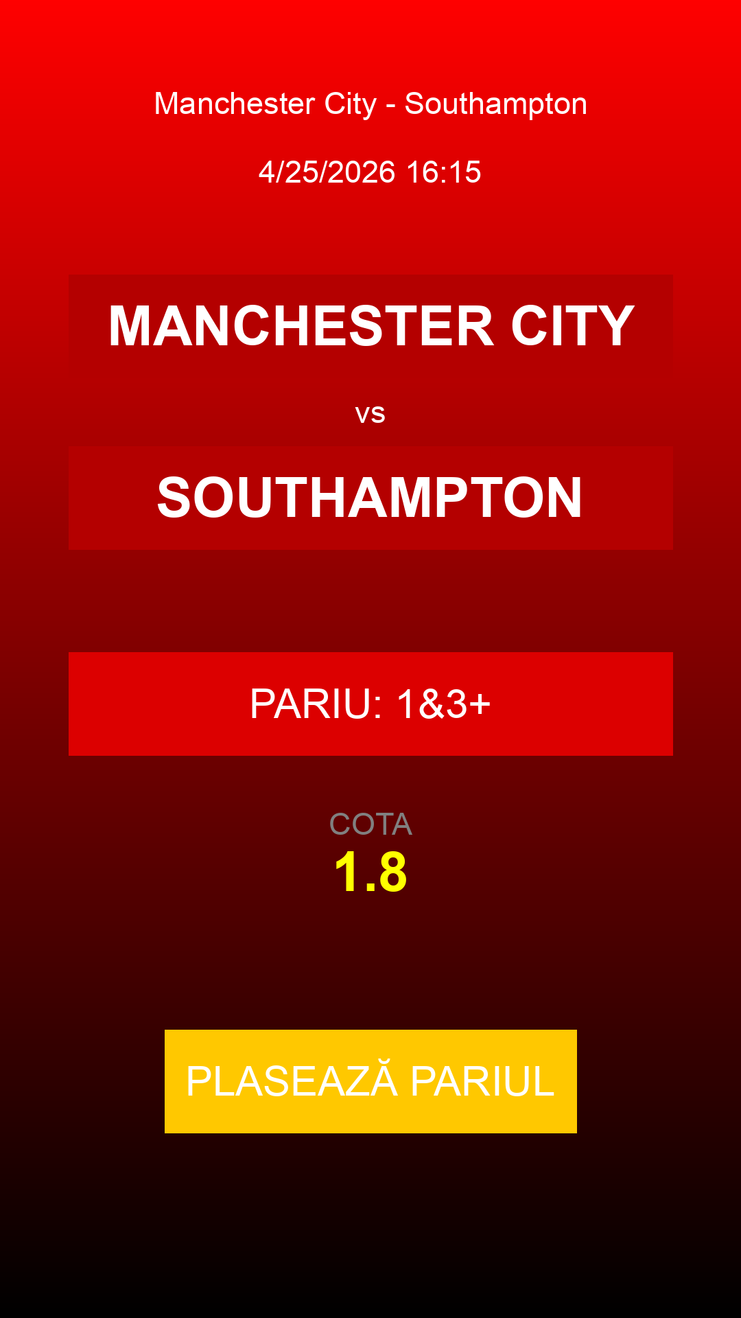 Bilet Manchester City vs Southampton